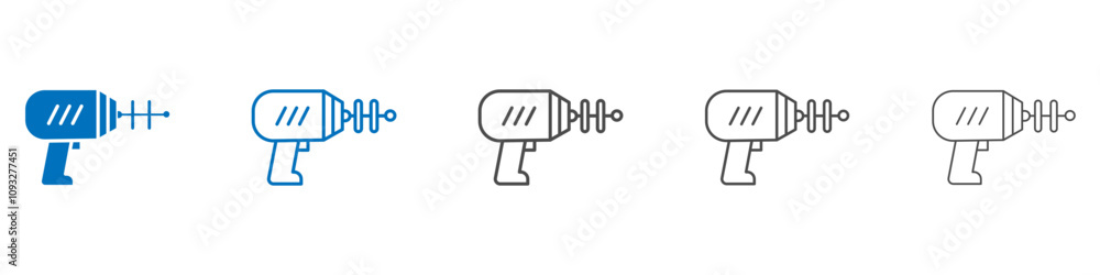 Poster blaster icon vector set collection for web