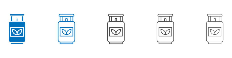 Biogas icon vector set collection for web