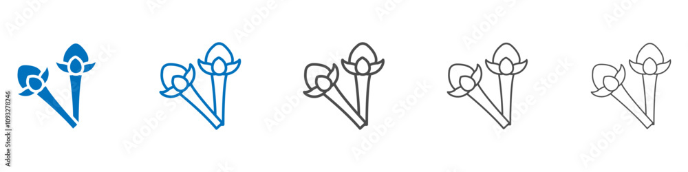 Poster Cloves icon vector set collection for web
