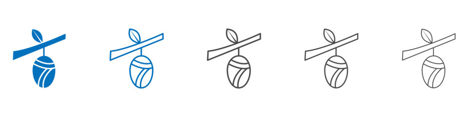 Cocoon icon vector set collection for web