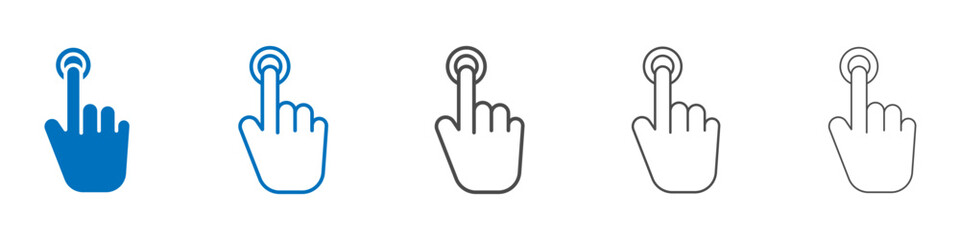 Click icon vector set collection for web