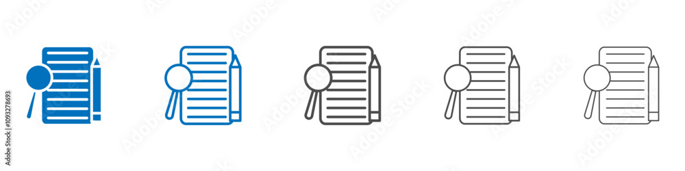 Poster define icon vector set collection for web