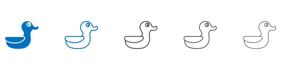 Duck icon vector set collection for web