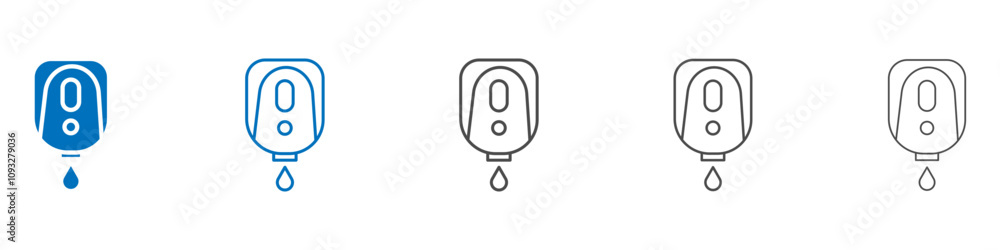 Poster electrical soap box icon vector set collection for web