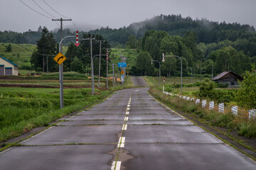 A long road to the future (Hokkaido, Japan)