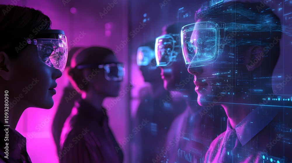 Poster a collaborative team session using wearable ar glasses to manage 3d glowing virtual meeting tools an