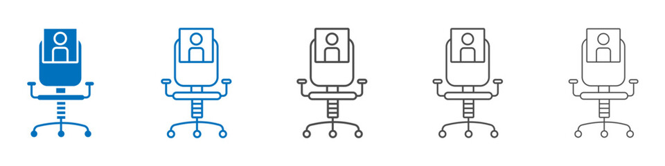 Job vacancy icon vector set collection for web