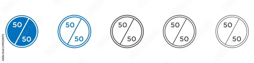 Poster ratio icon vector set collection for web