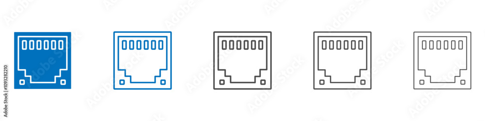 Poster tcp icon vector set collection for web