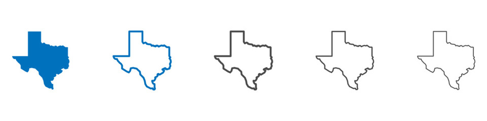 Texas icon vector set collection for web