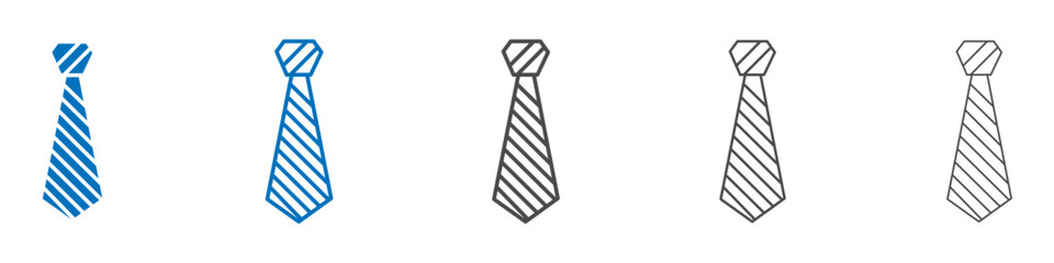 Tie icon vector set collection for web