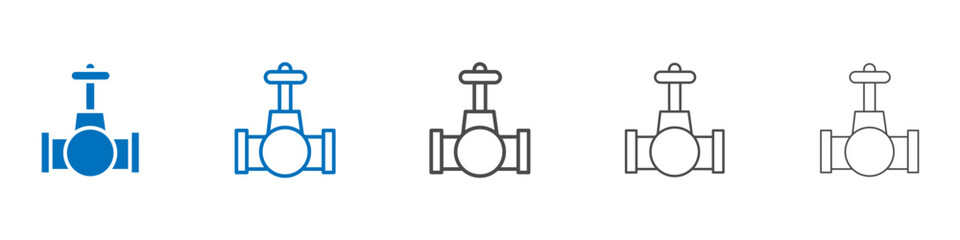 Valve icon vector set collection for web