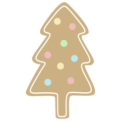 christmas tree gingerbread cookie