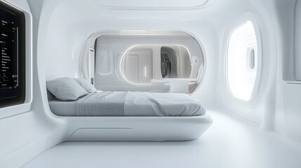 interior of a modern bedroom