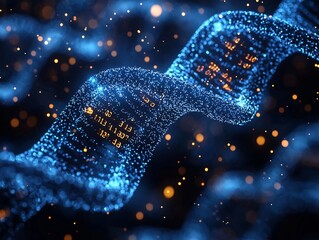 Luminous Encoded DNA Strands Visualizing Digital Data Storage