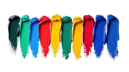 Isolate creativity vibrant matte finish touch paints showcase studio environment artistic display colorful palette