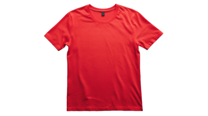 Isolate your style red cotton t-shirt showcase indoor fashion studio product photography modern aesthetic