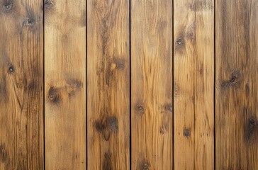 Fototapeta premium Close-Up View of Natural Wooden Planks with Rich Brown Tones and Unique Grain Patterns, Ideal for Rustic Backgrounds and Textured Surfaces in Design Projects