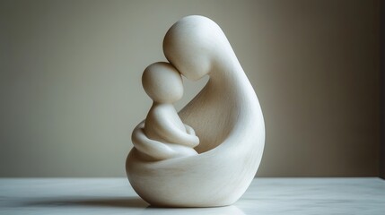 Mother & Baby Minimalist Sculpture