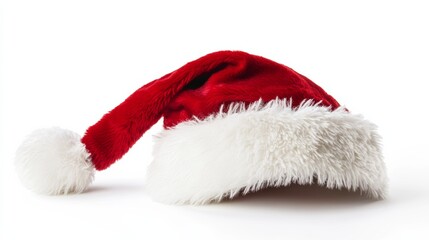 santa claus christmas xmas hat isolated on white background