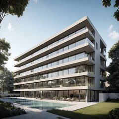 modern office building