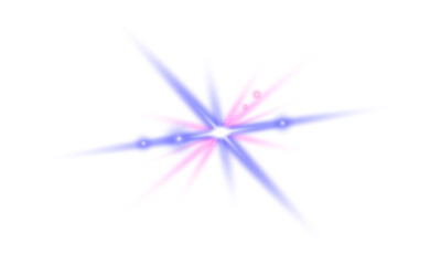 Obraz premium Sparkling bright stars glare. Transparent radiance bright flashes. Vector illustration.