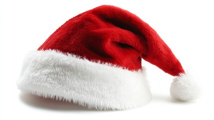 santa claus christmas xmas hat isolated on white background