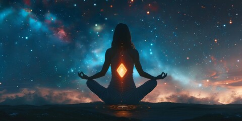 Deepen your spiritual connection with the universe by participating in a transcendental yoga session under the starry sky, encouraging peace and tranquility through meditative practices