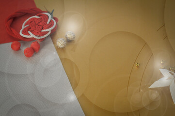  Season's greetings text image with background image