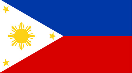 Flag of the Philippines &ndash; Editable SVG Vector in High Resolution (National Country Symbol)
