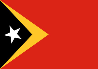 Flag of Timor-Leste – Editable SVG Vector in High Resolution