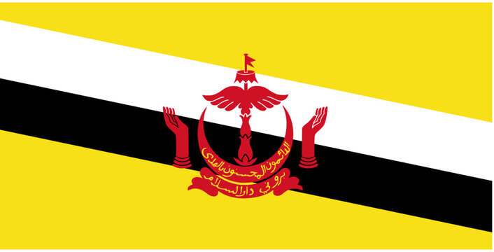 flag of brunei darusalam country