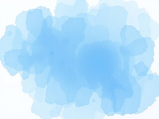 Abstract watercolour background with gentle splashes of blue paint, soft focus, abstract art
