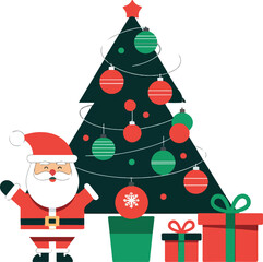 christmas tree and gifts