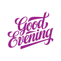 good evening  vector art