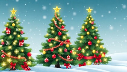 Obraz premium christmas tree with snow. christmas tree icon or logo christmas tree. greeting card design cover. 