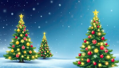 Obraz premium christmas tree with snow. christmas tree icon or logo christmas tree. greeting card design cover. 