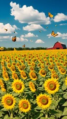 field of sunflowers