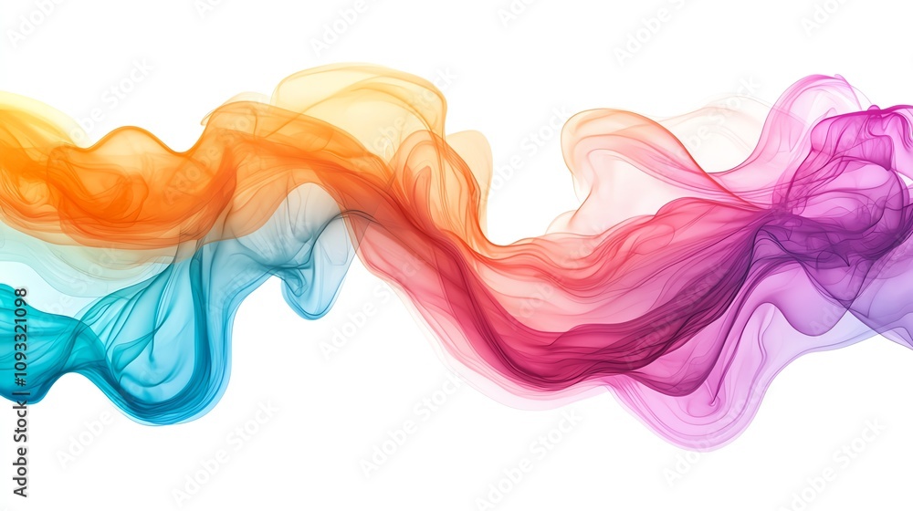 Aufkleber colorful abstract swirls create a dynamic visual effect, perfect for backgrounds or artistic project