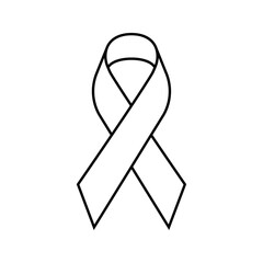 Lung cancer awareness ribbon