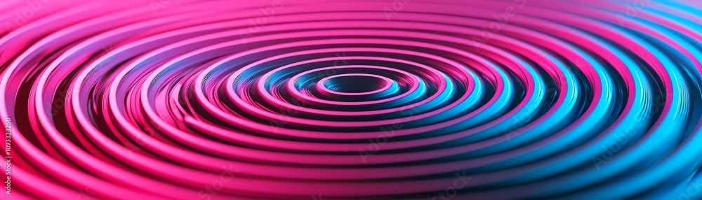 Aufkleber vibrant abstract ripple effects in pink and blue, creating dynamic wave patterns that evoke a sense 