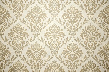 Damask seamless wallpaper background, vintage aesthetic, wallpaper with damask, refined design, luxurious fabric texture, ornate decorations