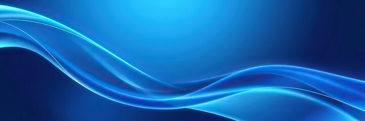 Fototapeta premium Blue line wave background with metallic sheen, metallic, sophisticated