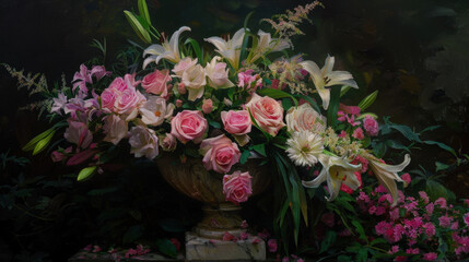 pink flowers in the garden