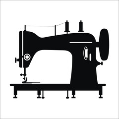 Sewing Machine Silhouette Bundle Set, Sewing Machine Silhouette PNG