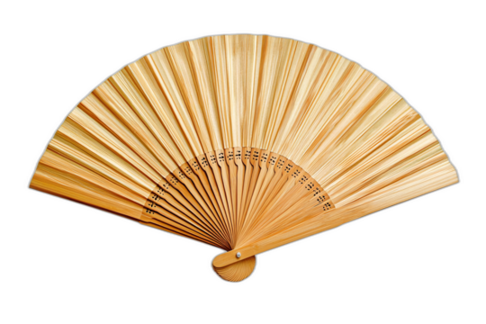 Bamboo Hand Fan Asian Folding Fan Summer Accessory Oriental Decor Light Wood Heat Re