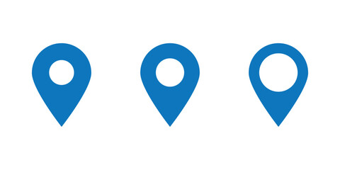 map pin vector logo template, locator icon