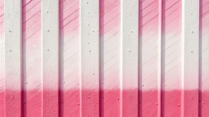 Pink and white ombre effect created by layered vertical stripes, soft pink tones, minimalist style, white accents