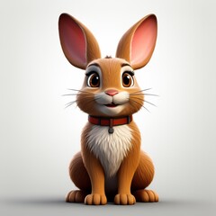 Cute Cartoon Rabbit - Perfect Icon for Pet Themes
