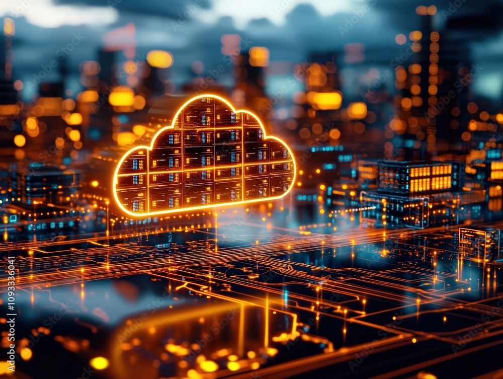 Poster enhancing data privacy in cloud technology urban environment digital content high-tech viewpoint sec